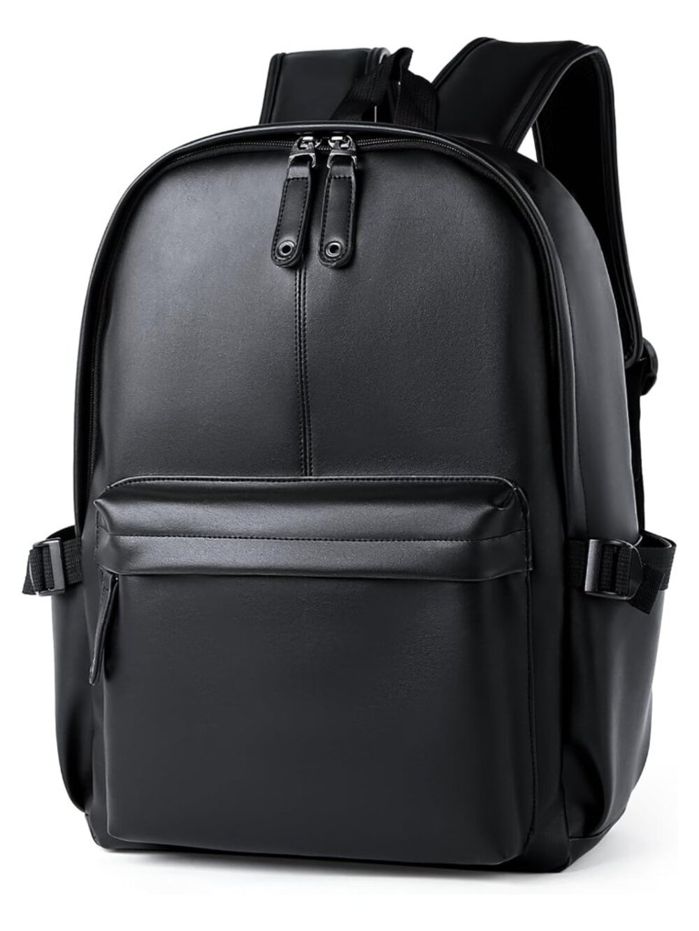 PU Leather Laptop Backpack Water-Resistant Airplane Travel Business Bag